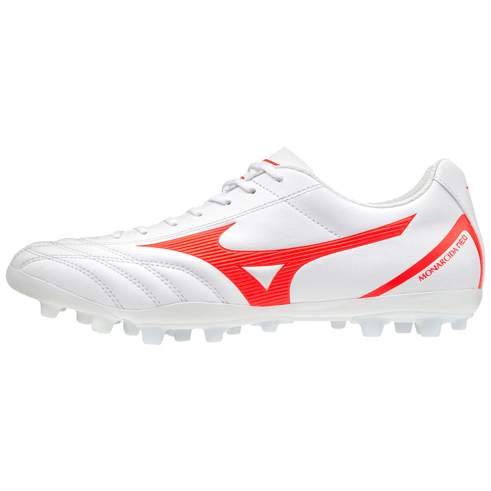 Scarpe Calcio Mizuno Monarcida Neo Select AG Uomo - Bianche/Corallo - 98210-DBWM